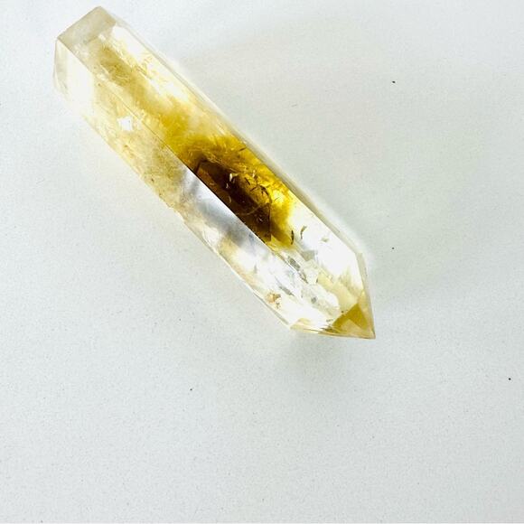 Citrine Polished Genuine 5” Crystal Point Boho Gypsy Meditation Yoga Gemstone - Picture 3 of 11